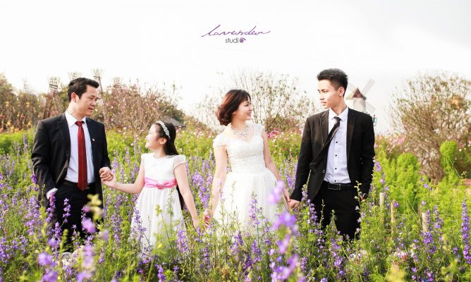 chụp ảnh gia đình kiểu Hàn Quốc