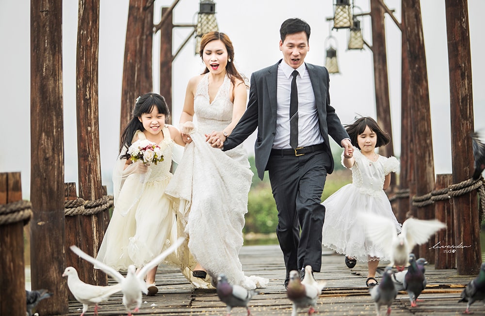 chụp ảnh gia đình kiểu Hàn Quốc
