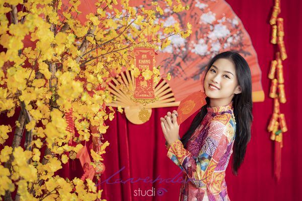Chụp hình áo dài đẹp ở Lavender studio TP HCM