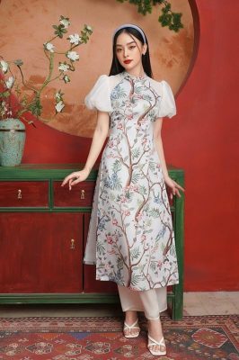 Giá dịch vụ thuê áo dài chụp Tết ở Hà Nội