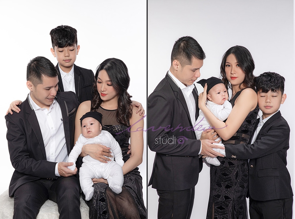 Chụp ảnh gia đình 4 người làm sao đẹp