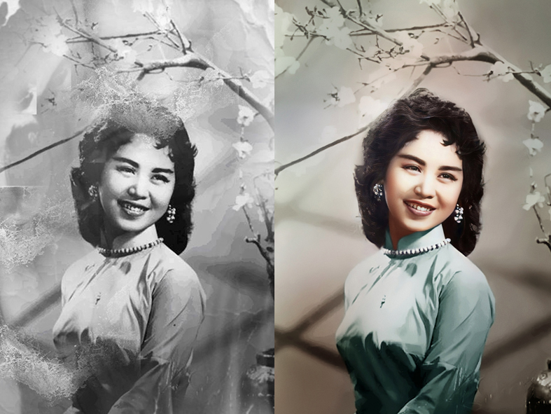 Phục chế ảnh cũ siêu đẹp và những bước hướng dẫn chi tiết