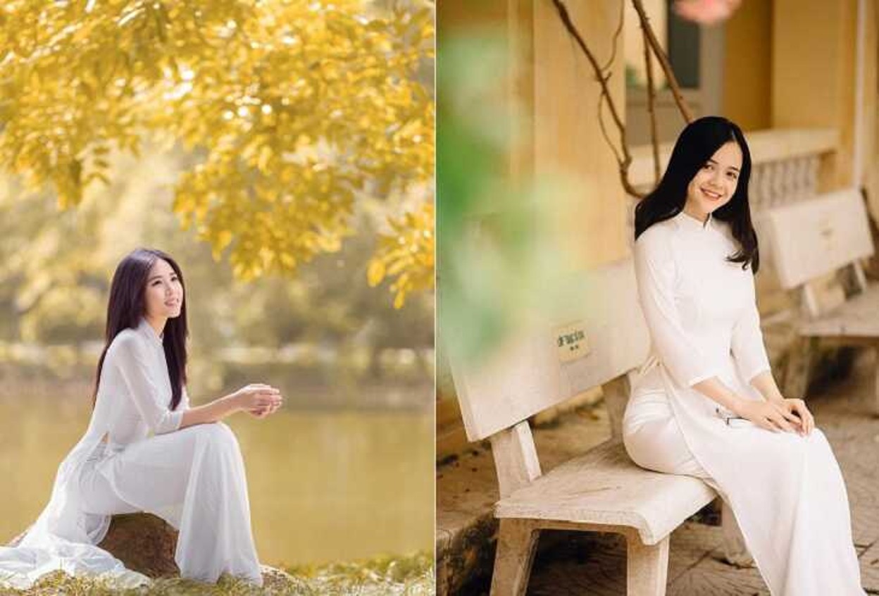 Cách tạo dáng chụp ảnh áo dài học sinh cực đơn giản