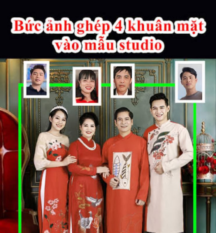 Báo giá dịch vụ ghép ảnh gia đình bằng photoshop online