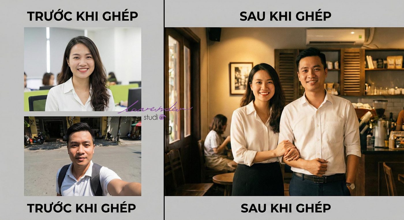 Báo giá dịch vụ ghép ảnh bằng photoshop online cho gia đình