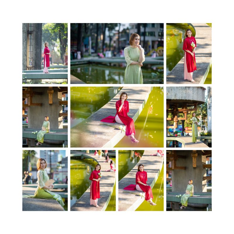 Chụp hình áo dài Tết 2026 tại TP.HCM – Sắc xuân phương Nam